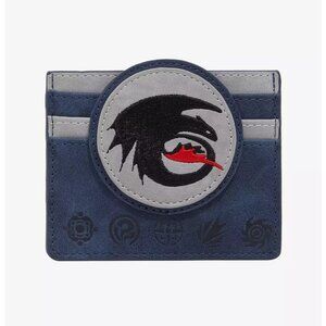 DreamWorks How To Train Your Dragon Toothless Logo Cardholder - NWT